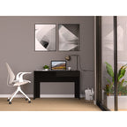 Acanto 1 Drawer Writing Computer Desk, Black