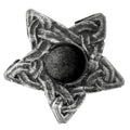 Pewter Mini Celtic Knot Star Chime Candle Holder