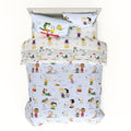 Franco Collectibles Peanuts Multi Character Bedding 7 Piece Super Soft Comforter And Sheet Set With Sham, Full, (100% Official L