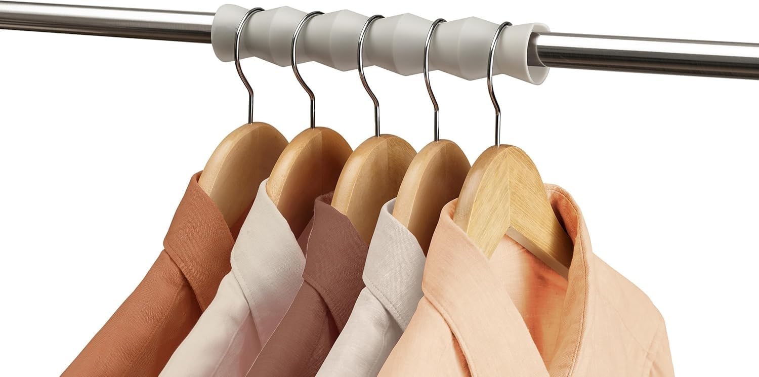 Divik Plastic Clothes Rail Spacers Lightweight Items Such As Shirts, Pants, Sweaters, Skirts And Trousers Organizer Rail Spacers