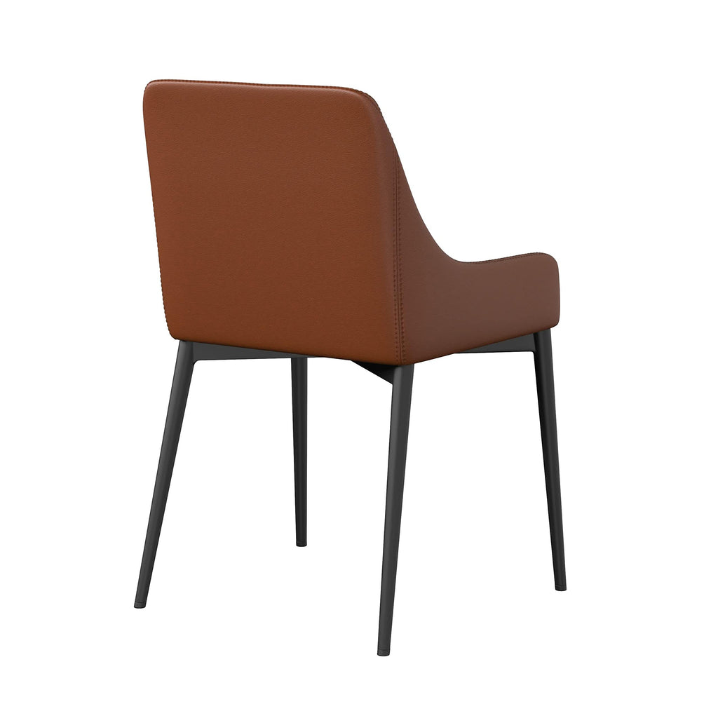Neos Modern Furniture Dining Chairs, Cognac