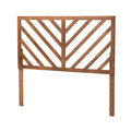 Baxton Studio Belisma Modern and Contemporary Ash Walnut Finished Wood Queen Size Headboard