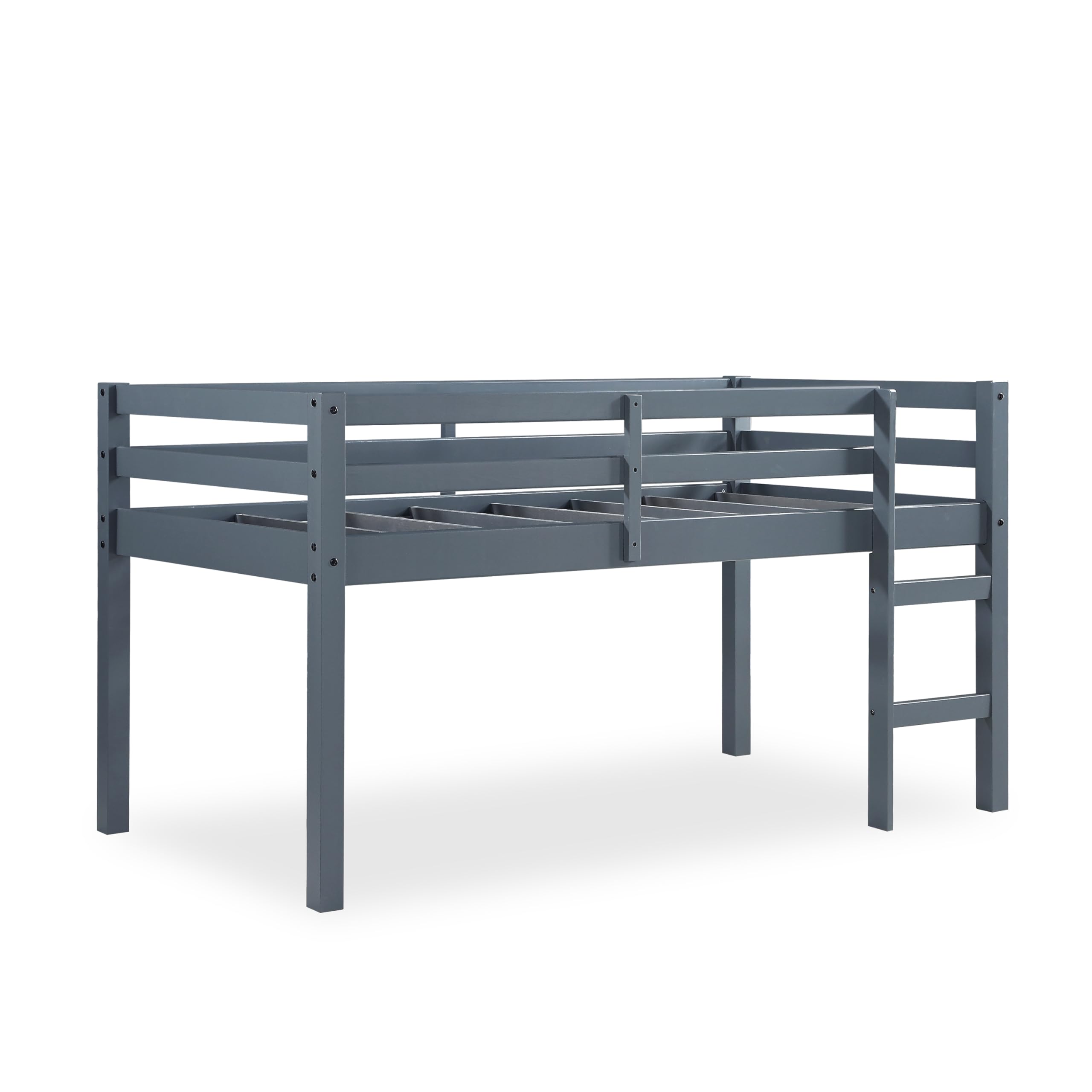Dorel Living DHP Milton Junior Twin Loft Bed, Gray