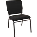 Flash Furniture Advantage Black Multipurpose Church Chairs - 18.5 In. Wide