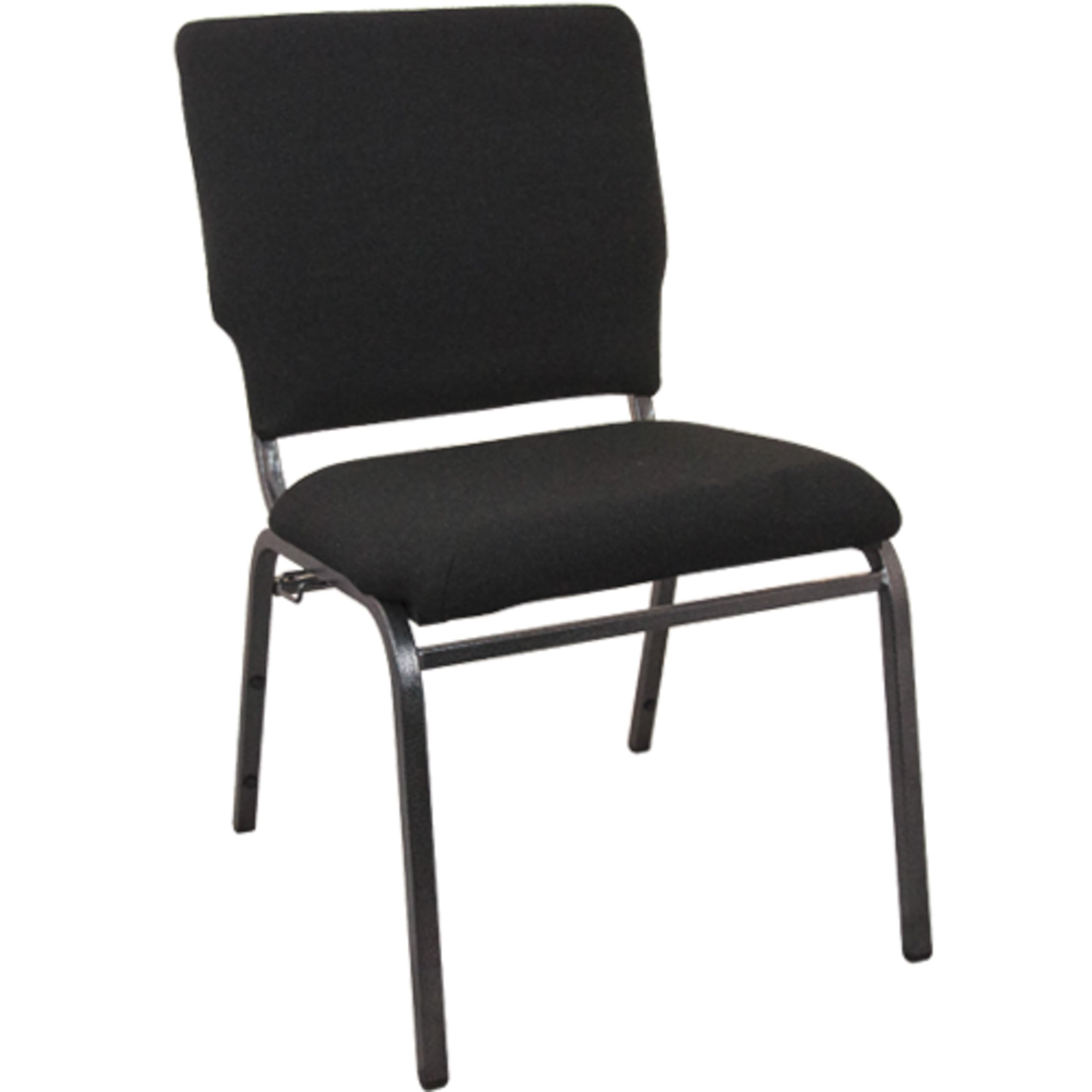 Flash Furniture Advantage Black Multipurpose Church Chairs - 18.5 In. Wide