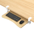 Suptek Small Keyboard Tray Under Desk Pull Out With C Clamp Mount For Computer Keyboard, 20 (24.2 Including Clamps) X 11.8 Inch