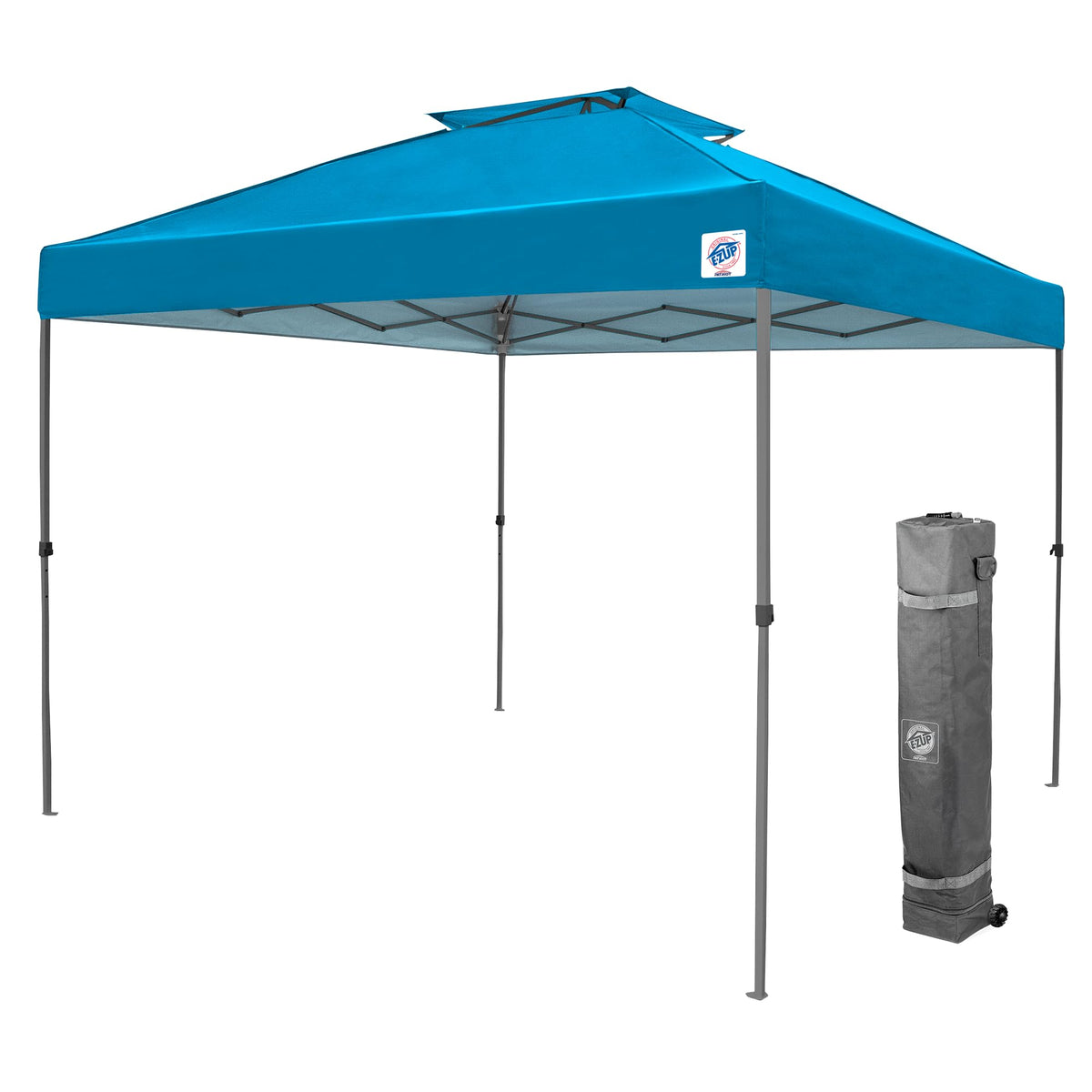 E-Z Up Patriot One-Up Technology Vented Shelter, 10' X 10', Splash