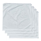 4 Pack Feather Proof Pillow Protectors 22x22 Waterproof Cover for Goose Down Square Throw Pillows