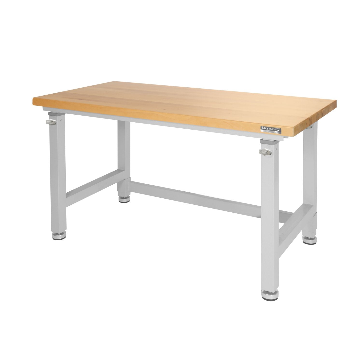 Seville Classics UltraHD Heavy Duty Workbench Table w/ Solid Wood Top, 1000 lbs. Weight Capacity Workstation for Garage, Warehou