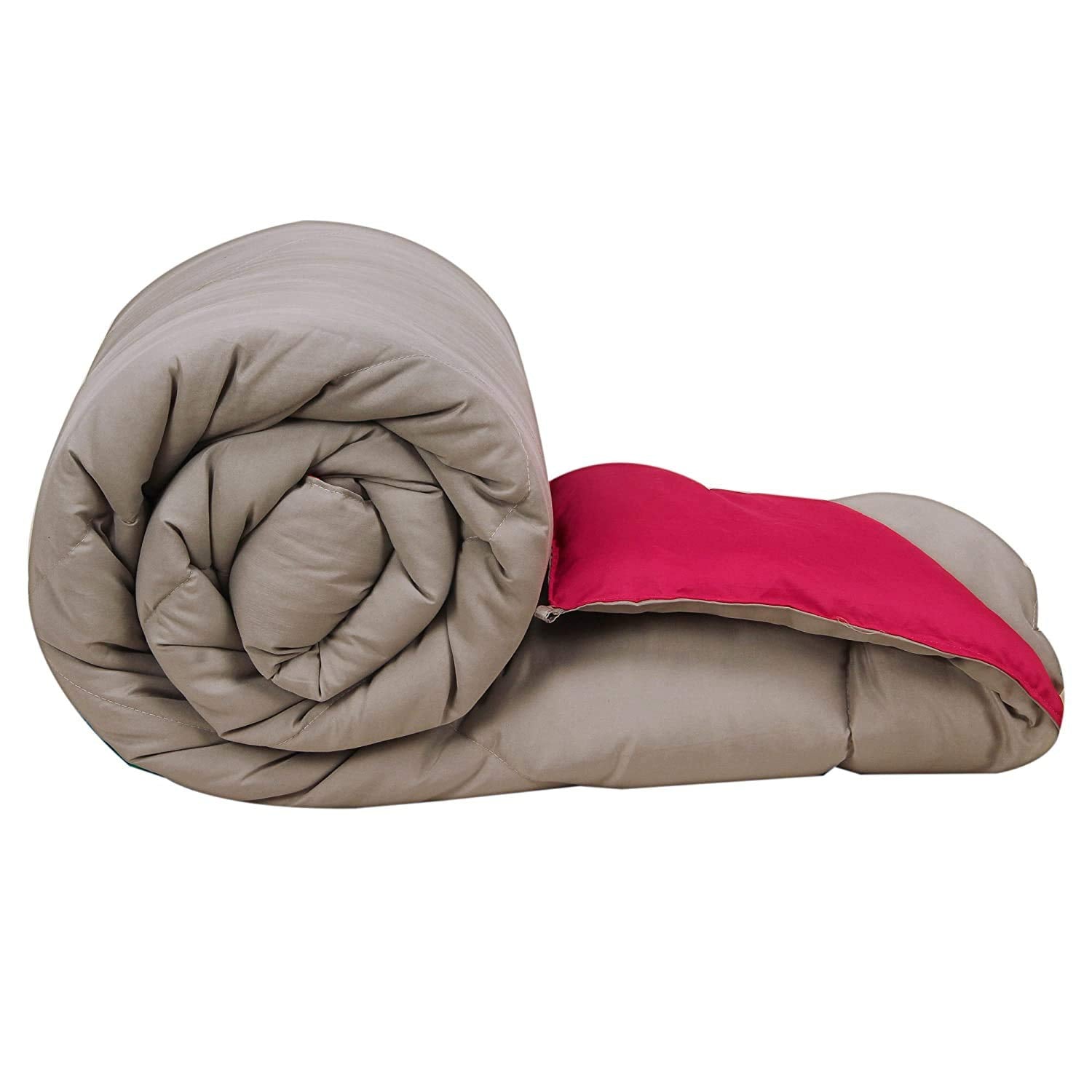 Svt Microfiber 200Tc Comforter (Double_Grey & Pink)