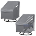 Startwo Outdoor Swivel Chair Cover 2 Pack, Waterproof Outdoor Chair Covers, 30'Wx34'Dx38.5'H Rip-Resistant Patio Swivel Chair Covers, Patio Lawn Chair Cover For Outdoor Furniture, Grey