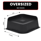 Mymulike Bed Risers 2 Inch Oversized Furniture Risers, Support Up To 6000 Lbs, Lift 2 Inch For Couch, Sofa, Table,Chair (Black 4