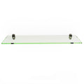 Fab Glass and Mirror Rectangle Glass Shelf, 10 X 36, Clear