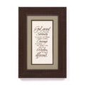 James Lawrence Serenity Prayer Inspirational Framed Wall Art - Brown