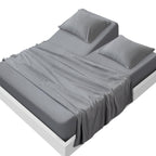 SPRINGSPIRIT Split Top King Sheets Sets for Adjustable Bed, 4 Piece Bed Sheets Set Deep Pockets, Extra Soft and Breathable Beddi