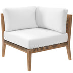Modway Clearwater Sectional, 5-Piece Set, Gray White