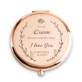 COYOAL Gifts for Women, Personalized Compact Mirror, Sentimental Mothers Day Birthday Gifts for Her Wife Girlfriend