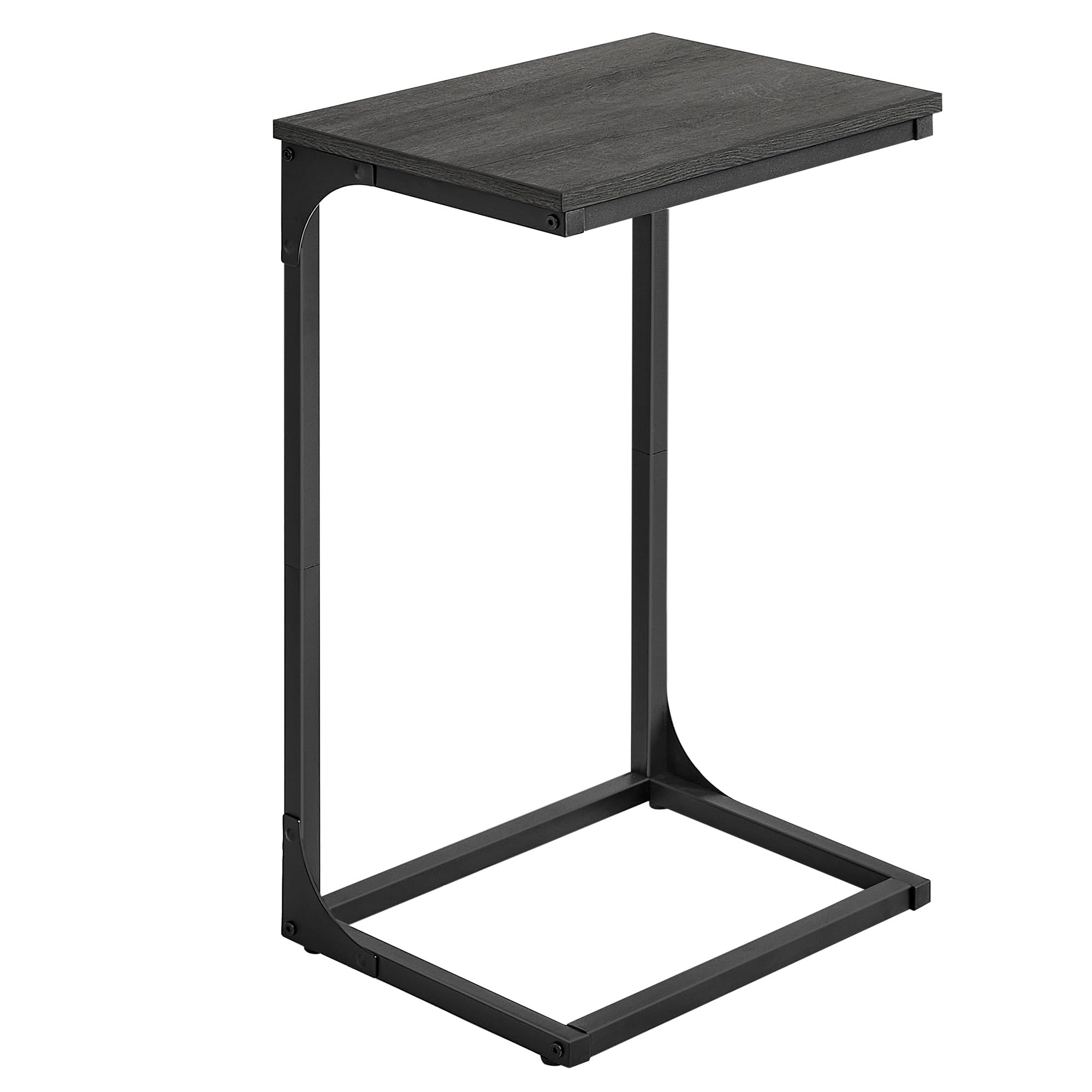 VASAGLE C-Shaped End Table, Side Table for Sofa, Couch Table with Metal Frame, Small TV Tray Table for Living Room, Bedroom, Mis