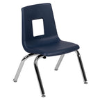 Flash Furniture Mickey Advantage Navy Student Stack School Chair - 12-Inch