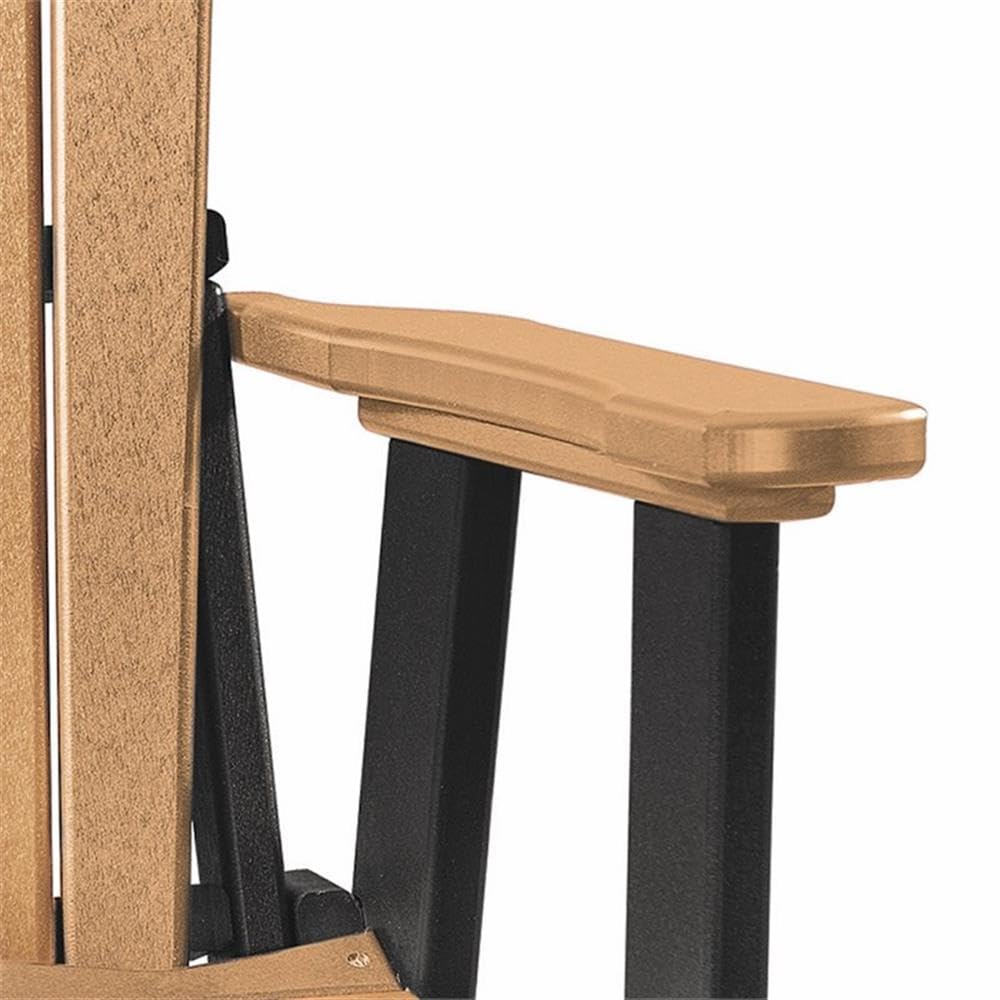 American Furniture Classics 511CBK Fan Back Chair, Cedar and Black
