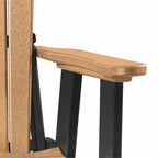 American Furniture Classics 511CBK Fan Back Chair, Cedar and Black