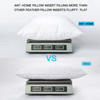 Ant-Home 16''X26'' Pillow Inserts Soft Feather Pillow Set Of 2 Indoor Decorative Sofa Down Pillows Bed Pillows Couch Pillow