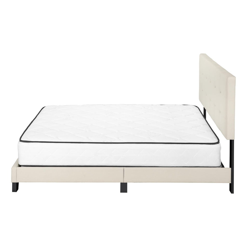 Monarch Specialties Bed Frames, Queen, Beige