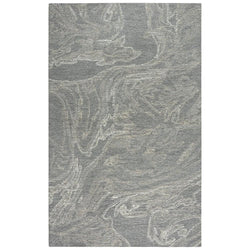 Peace 5' X 7'6" Abstract Gray/Gray Hand-Tufted Area Rug
