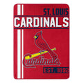 Northwest Mlb St. Louis Cardinals Micro Raschel Throw, One Size, Multicolor
