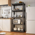 Home Cube 5 Layer Metal Storage Rack Stand With Adjustable Boltless Shelf, Display, Kitchen Storage Rack Multipurpose Stand For 