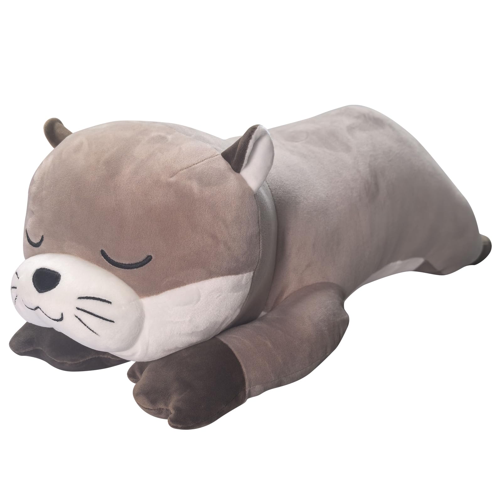 Auspicious beginning 30 Giant Otter Plush Stuffed Animal- Otter Plush Pillow Plushies, Large Sleeping Body Pillow Plush Toy, C