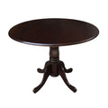 International Concepts Inch Dual 42 Drop Leaf Dining Table, Rich Mocha