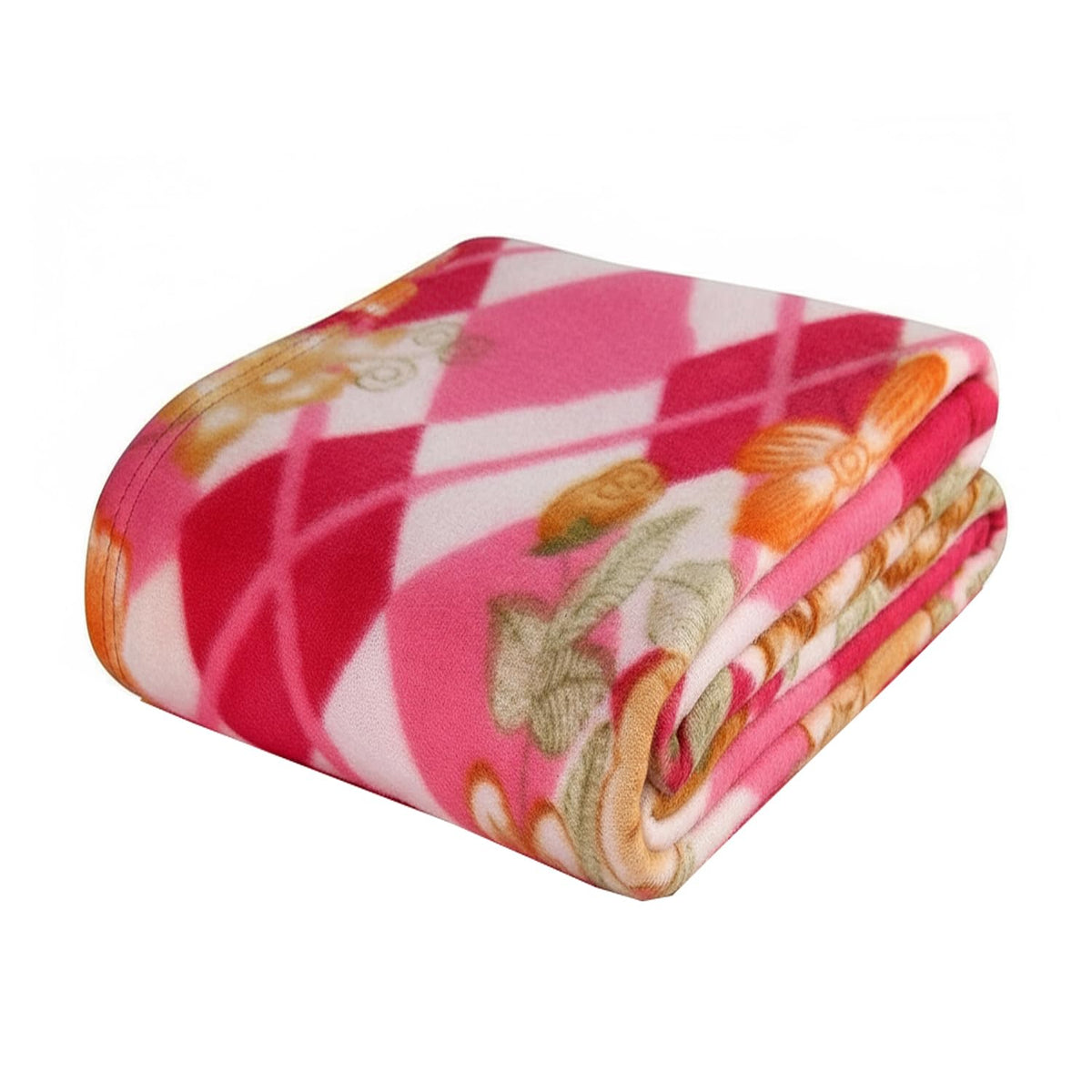 Home Stylish All Season Multipurpose Polar Fleece Printed Assorted Multicolor Light Weight Single Bed Blanket (90x60 Inch), Skin