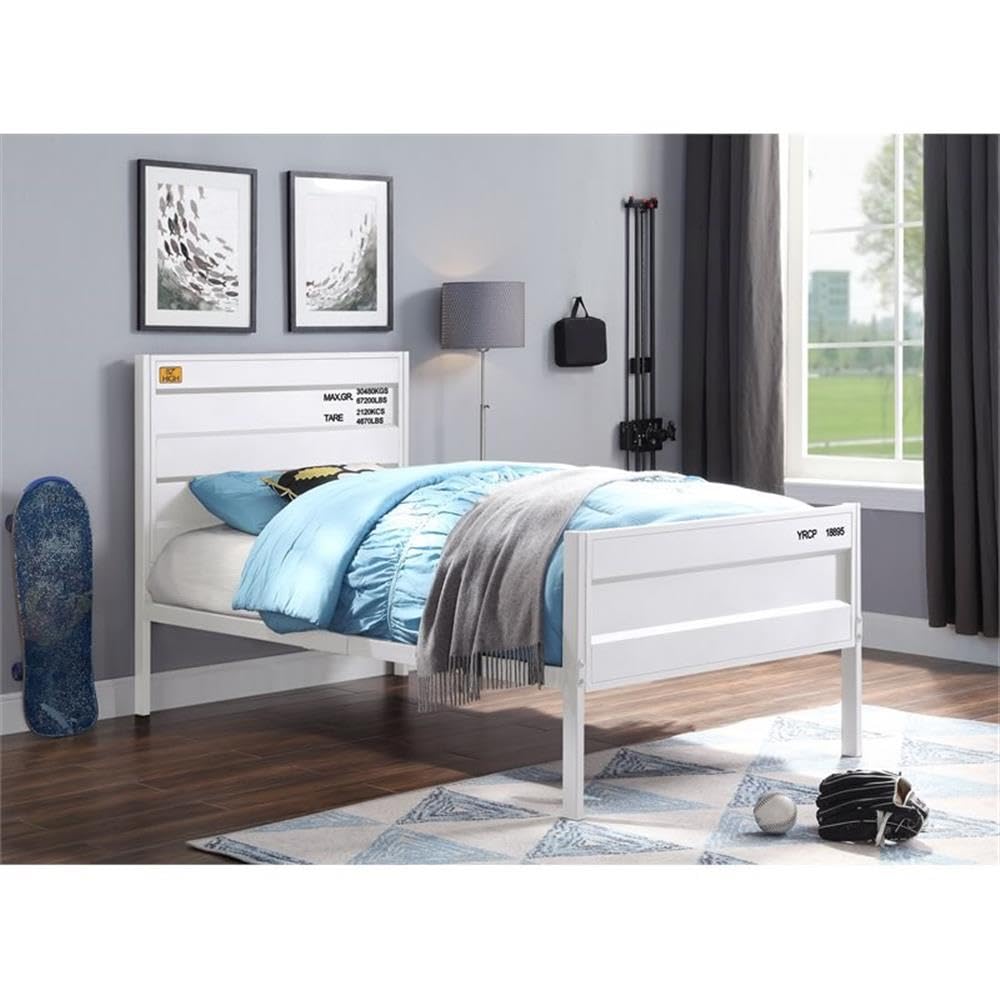 Acme Cargo Twin Panel Kids Bed in White