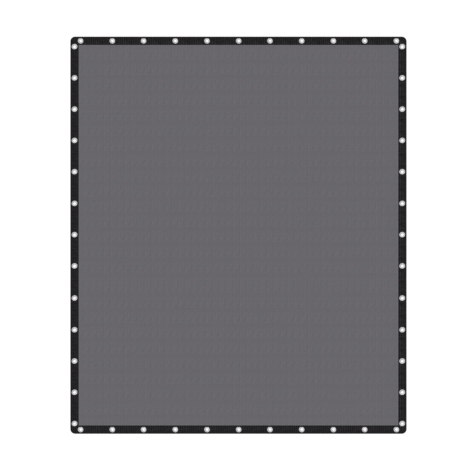 Vicllax 90% Shade Fabric Sun Shade Cloth Privacy Screen With Reinforced Grommets For Outdoor Patio Garden Pergola Cover Canopy 20X24 Ft, Dark Grey