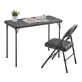 BOOSDEN Foldable Table and Chair Set, Folding Card Table and Chairs, Folding Table Chair Set, Foldable Table and Chair for Outdo