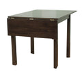 SilkWood Studio Austin Drop Leaf Square Dining Table, Espresso