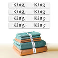 Bed Sheet Organizer Bands For Linen Closet (King 4 Pack), Elastic Bedsheet Band Strap Set, Bedding Sheet Keeper For Laundry Room