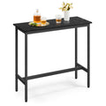 VASAGLE Bar Table, Narrow Long Bar Table, Kitchen Dining Table, High Pub Table, Sturdy Metal Frame, Industrial Design, 15.7 x 39