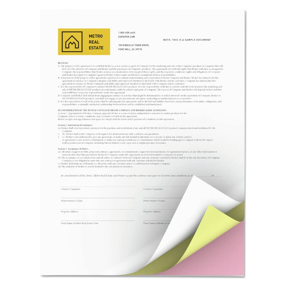 Revolution Digital Carbonless Paper, 8 1/2 X 11, Wh/Can/Pink, 2505 Sheets/Ct