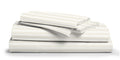 Thread Spread Luxury Egyptian Cotton Queen Stripe Sheet Set, 600 Thread Count Extra Long Staple 4 Pc Set, Queen Damask Sheets, S