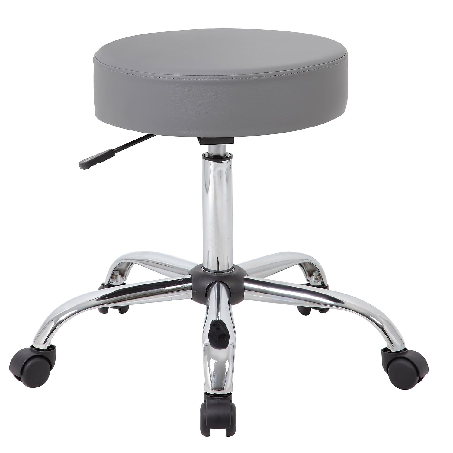 Boss Office Products Adjustable Upholstered Medical Stool In Grey