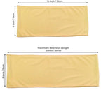 Mds Pack Of 50 Spandex Chair Sashes Bow Sash Elastic Chair Bands Ties Without Buckle For Wedding And Events Decoration Spandex Slider Sashes Bow - Gold