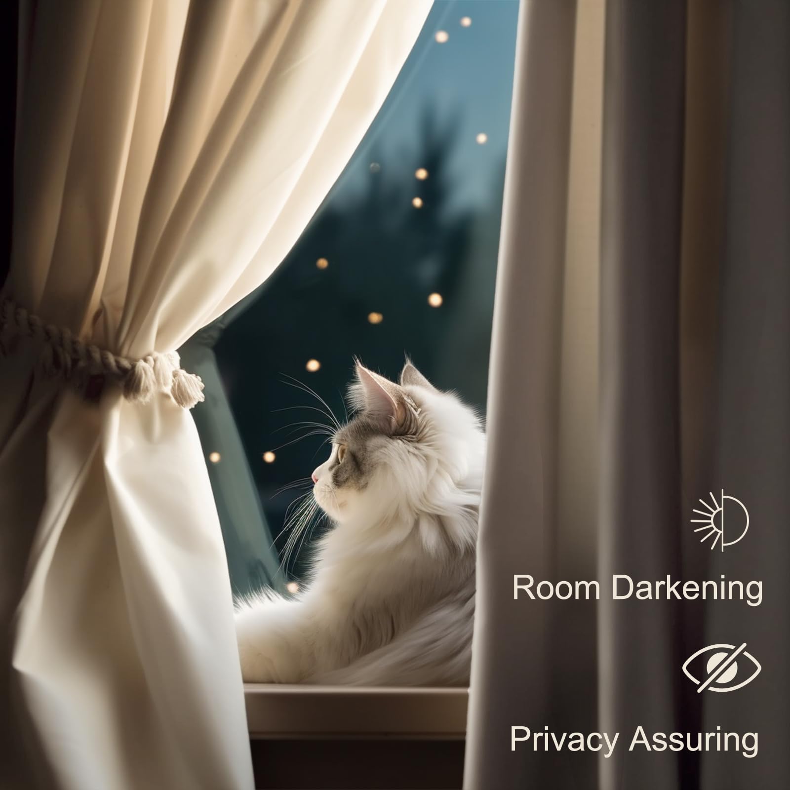 Lazzzy Velvet Curtains Beige Thermal Insulated Curtains 90 Inch Long Drapes For Bedroom Living Room Darkening Noise Reducing Soft Luxury Window Treatments Grommet Curtains 2 Panels Beige