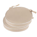 Blytieor Outdoor Bistro Chair Cushions Set Of 2, Waterproof 15 Inch Round Seat Cushions With Ties For Patio Deck Furniture