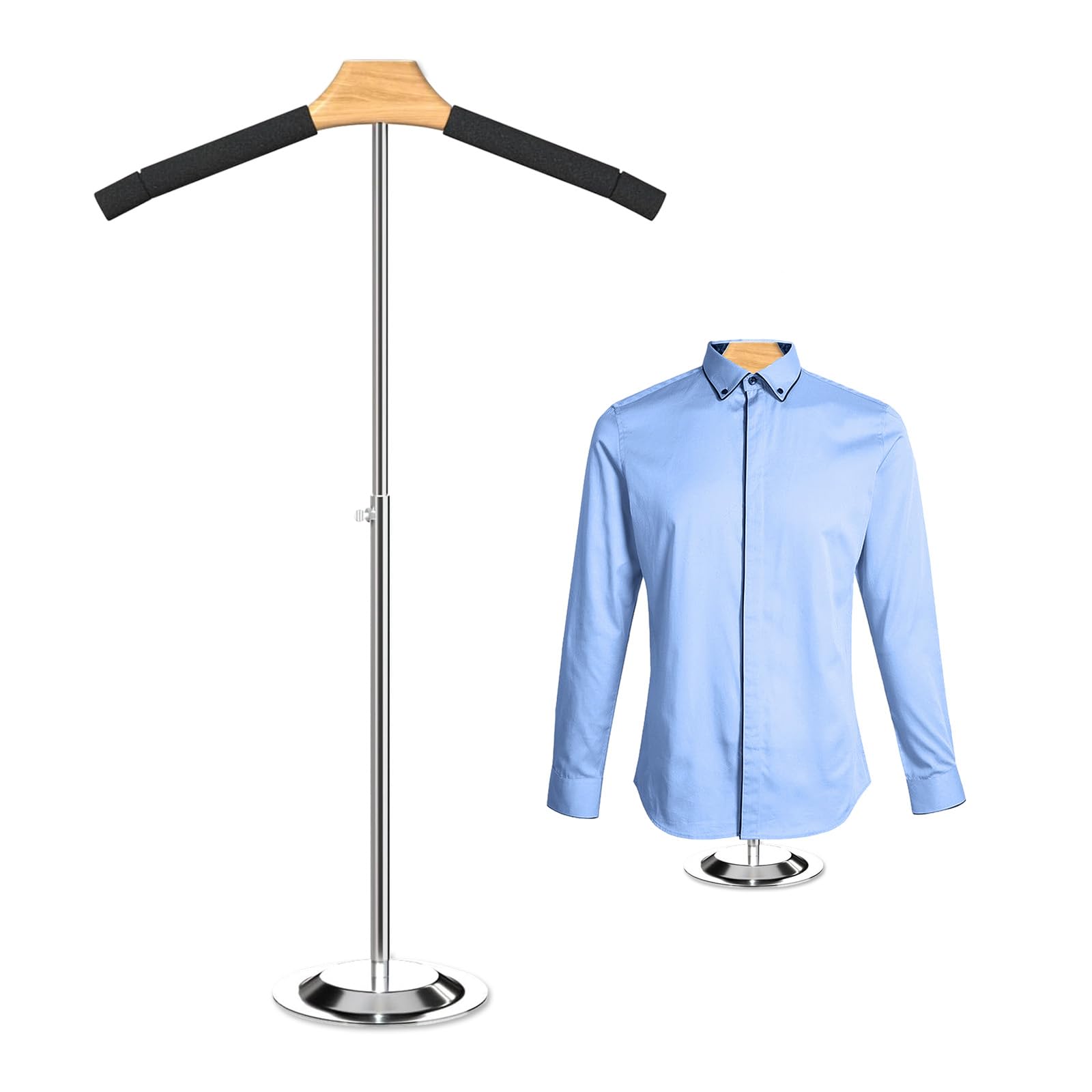T Shirt Display Stand for Vendors,31 Height Adjustable Shoulder Stand Shirt Rack,Tshirt Display Stand for Shops Mannequin Stand 