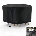 Rilime Patio Furniture Set Cover Round, Waterproof Round Patio Table Cover Outdoor Furniture Covers For Patio Furniture(73' D X