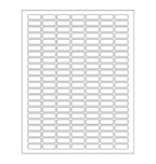 Royal Green Printable White Rectangular Label Stickers - White Stickers With 1 Extra Color Sticky Labels For Organizing, Laser &