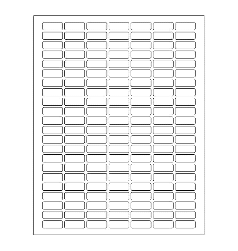 Royal Green Printable White Rectangular Label Stickers - White Stickers With 1 Extra Color Sticky Labels For Organizing, Laser &
