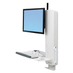 Ergotron StyleView Sit-Stand Vertical Lift, High Traffic Area (White) 61-081-062